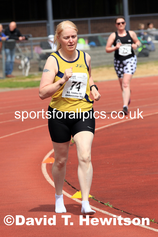 2022 North Eastern Counties AA 10000 metres Champs., Chester le Street, Sat,. May 21st. Photo: David T. Hewitson/Sports for All Pics